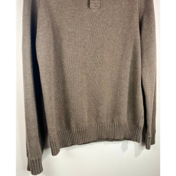 J. CREW FACTORY Brown Mens Henley Sweater Size M - Picture 4 of 11